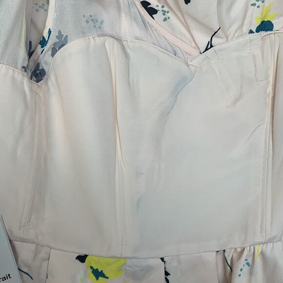 Self Portrait women's size 4 small asymmetrical pink floral top revolve new - Picture 12 of 15